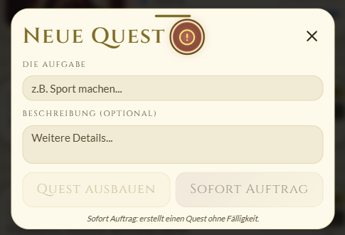 Dringliche Kausalität: Quests als "Wichtig" markieren